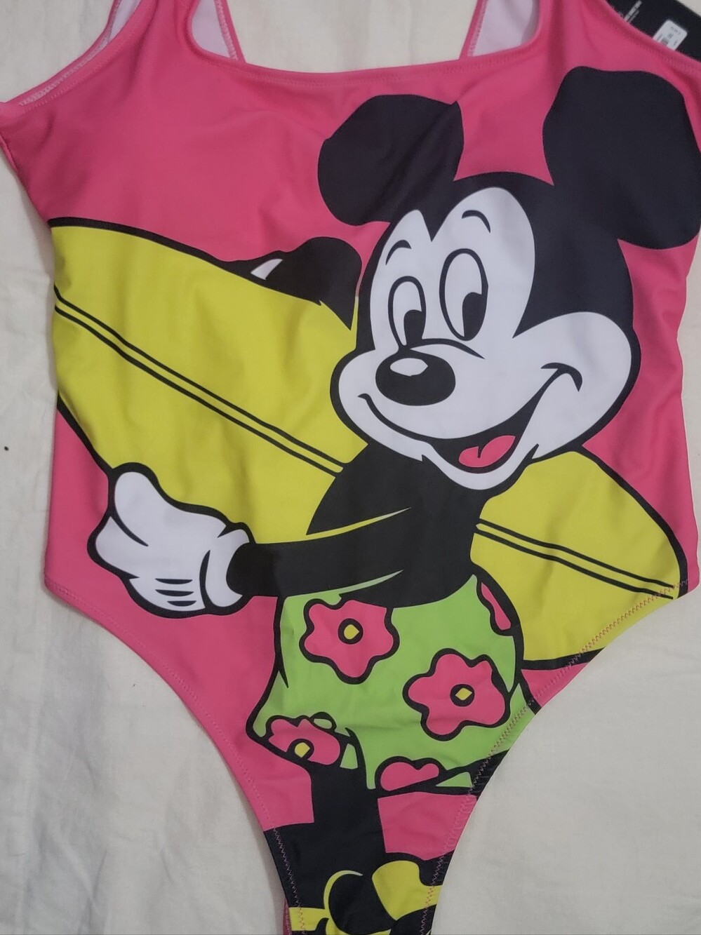 Cakeworthy Pink Mickey Mouse One-Piece Swimsuit 3x Plus